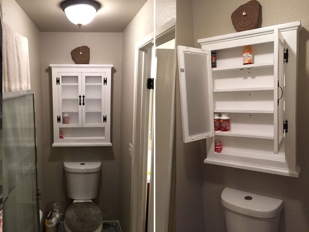 Installed medicine cabinet